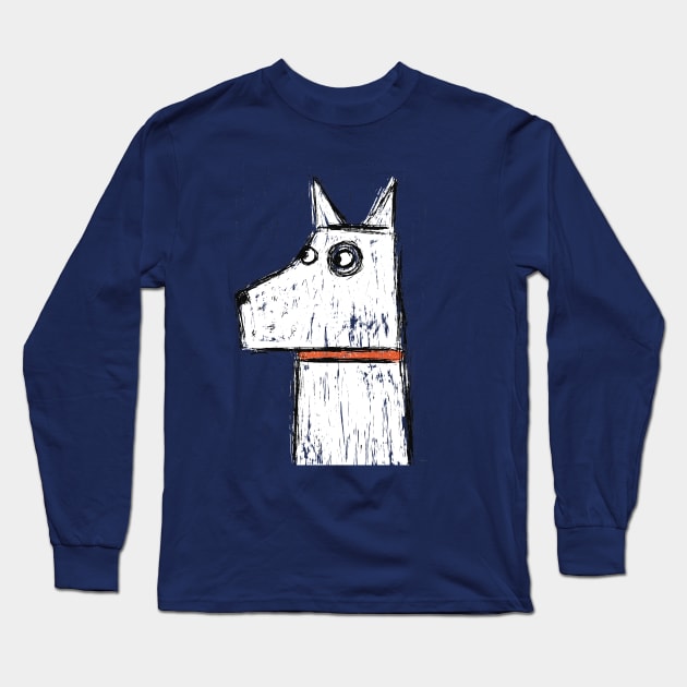 West Highland Terrier Dog Illustration Long Sleeve T-Shirt by NicSquirrell